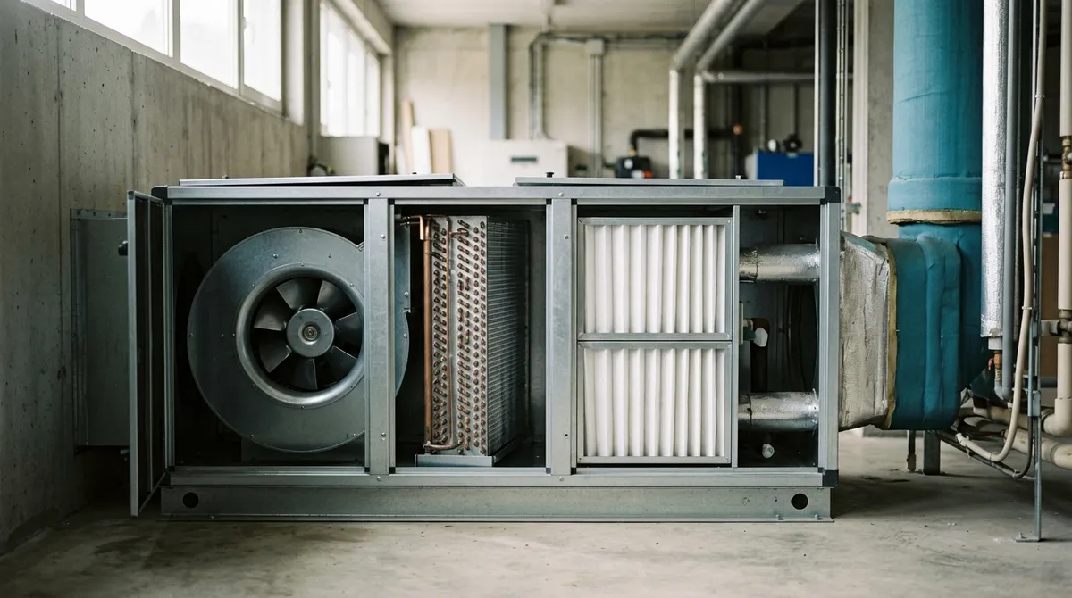 Centrale de traitement d’air dans un local technique